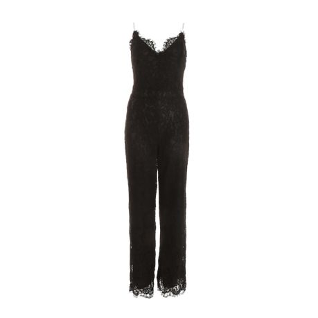 Quiz Ladies Black Lace Palazzo Jumpsuit