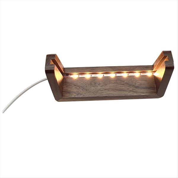 5inch Wooden U-Shaped Base Display Frame LED