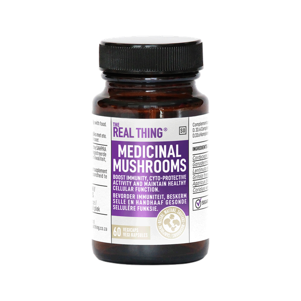 The Real Thing Medicinal Mushrooms Vegetarian Capsules - 60