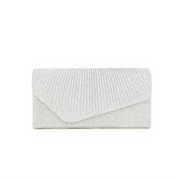 Clutch Bag, 20x5x10cm, Silver