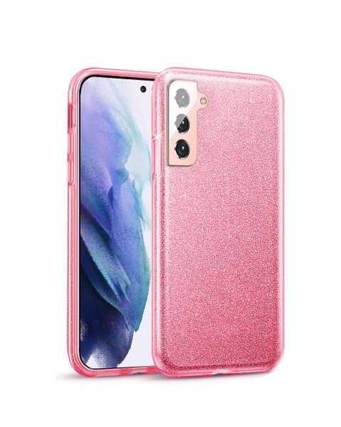 Tekron Glitter Sparkle Protective Case for Samsung Galaxy S21 Plus - Pink