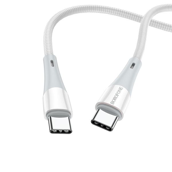 Borofone BX88 60W Type-C to Type-C Solid Silicone Charging Data Cable
