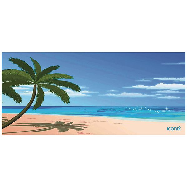 Iconix Island Life Full Desk Coverage Gaming and Office Mouse Pad