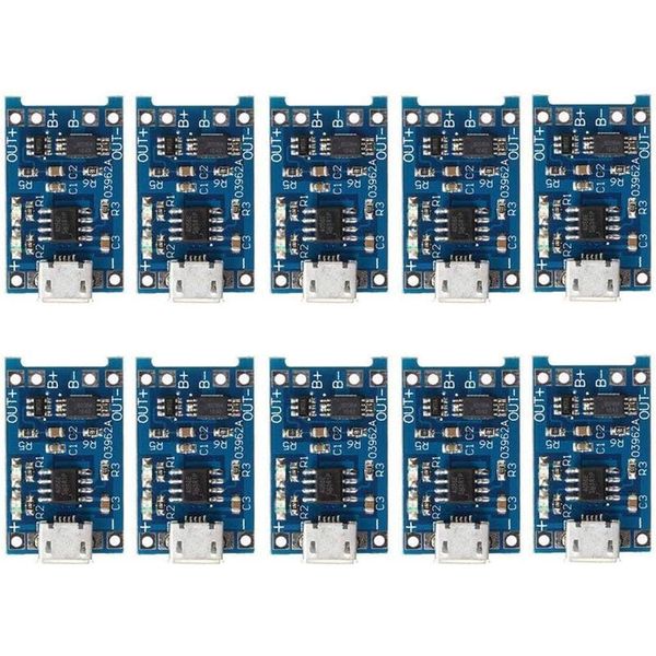 10pcs 5V 1A TP4056 Charging Module Type-C USB 18650 Lithium Battery Charger