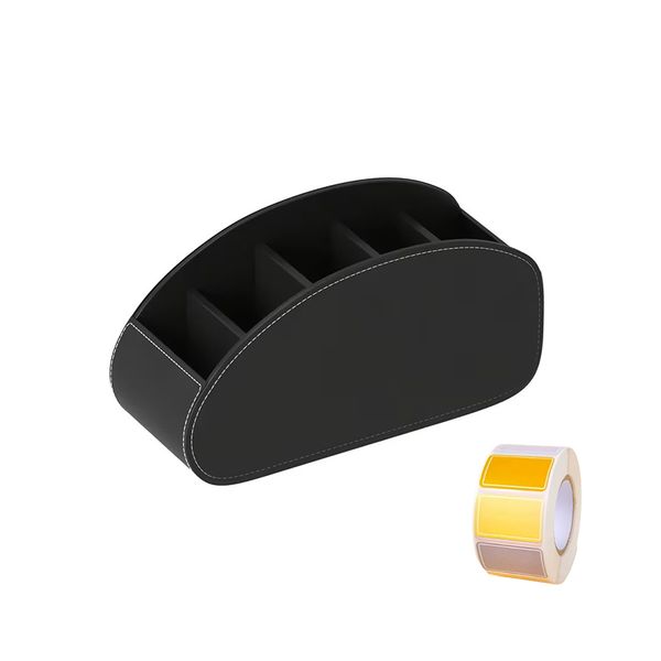 Remote Control Holder with 5 Compartments, Office Desk Storage