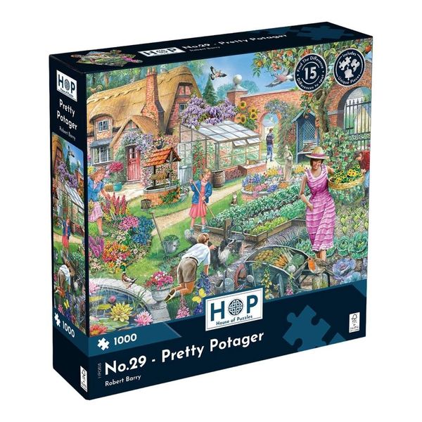 House of Puzzles - No.29 - Pretty Potager - 1000 Piece Jigsaw Puzzle