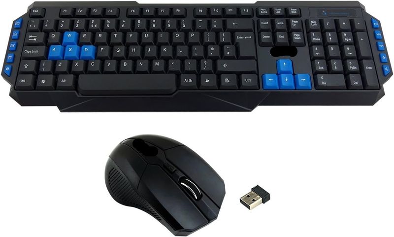 104 Standard Keyboard Wireless Gaming Keyboard and Mouse Set High Quality