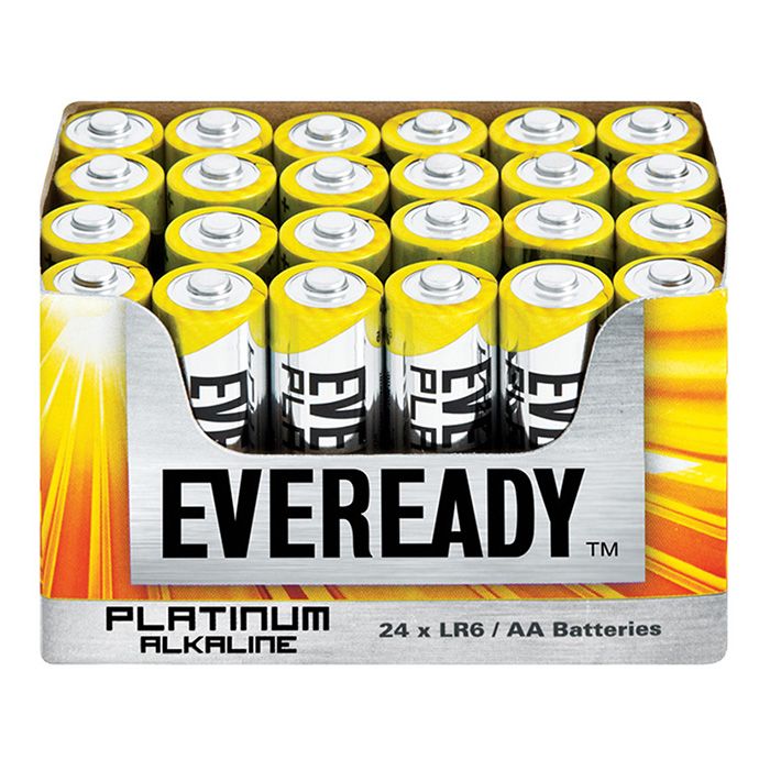 Eveready Platinum Alkaline AA Batteries (Tray of 24) Shop Today. Get it Tomorrow!
