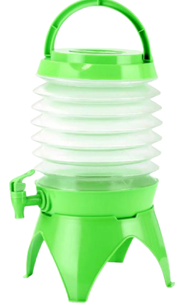 Plastic Foldable Collapsible Beverage and Water Dispenser - Pink