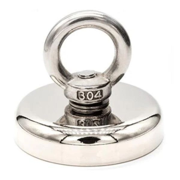 MGT FISHING MAGNET 20KG - 25mm Neodymium Fishing Magnet with M5 Eyebolt