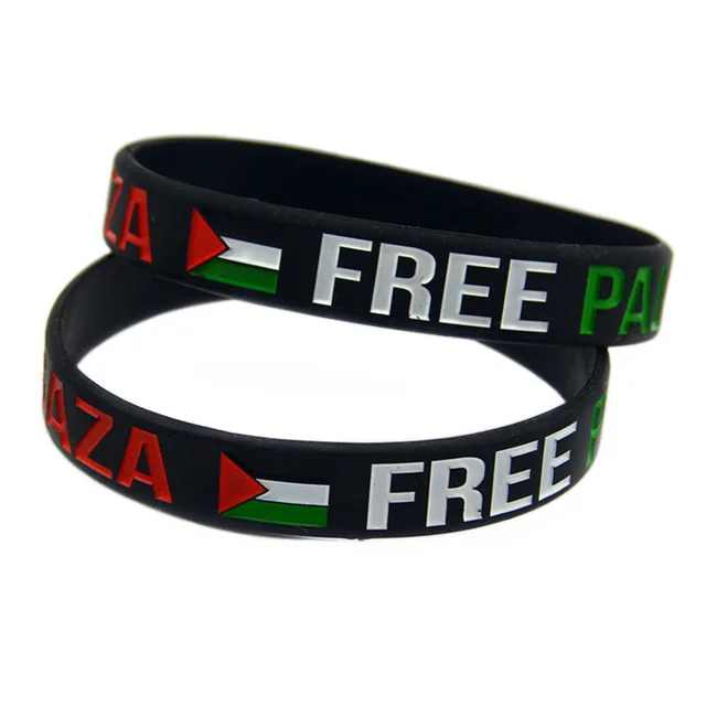 Palestine Unisex Black Silicone Wristband - Pack of 2 | Shop Today. Get ...