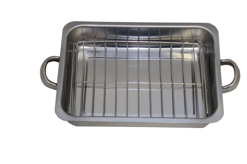 Steelking Roasting Pan with Grill Rack