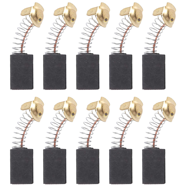 10 Pcs 17×13×7mm Power Tool Motor Carbon Brush 999038 for Hitachi Black+gol