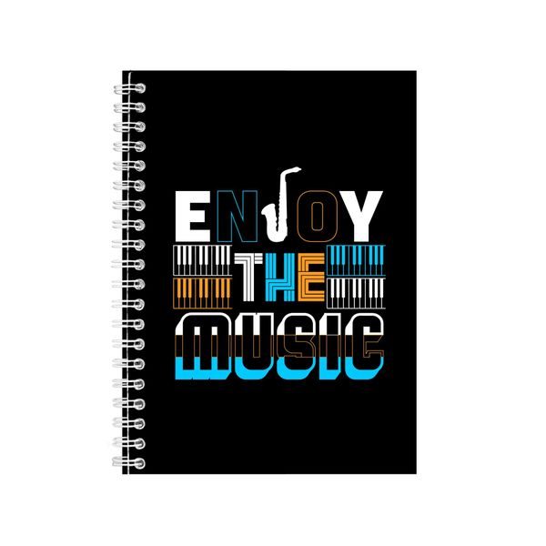 Enjoy The Music Notebook Music Gift Idea A5 Notepad 146