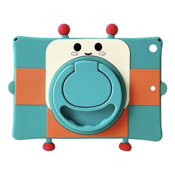Kids Robot Silicone Cover Compatible with iPad 10.2" - Green