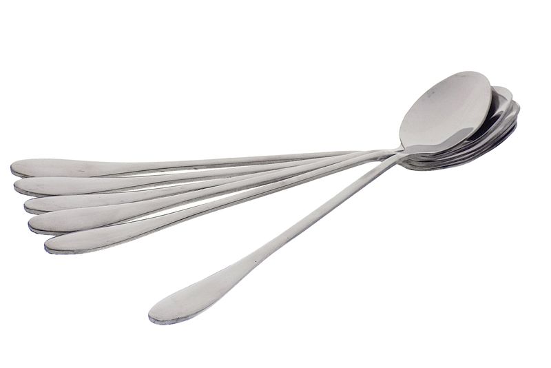 Elegant 6 Pieces Soda Spoon/ Long Tea Spoons 19.5cm Long