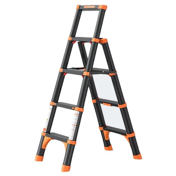 Tool 4 Steps A-Frame Aluminium Portable Extension Step Ladder -133cm