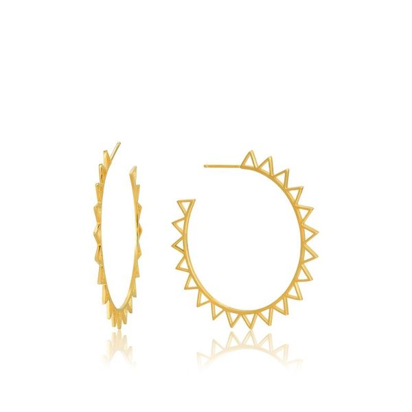 Ania Haie Spike Hoop Earrings - Gold