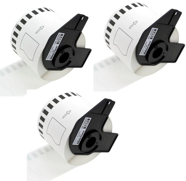 Compatible Brother DK 22205 Continuous Paper Labels (62mm x 30.48m) x 5