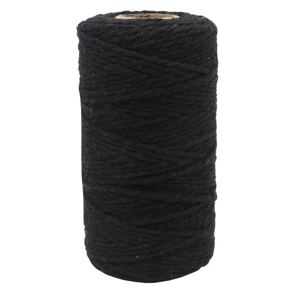 Craft 100% Natural Cotton Twisted Rope String Cord - 100m