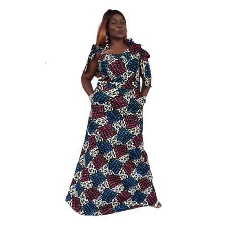 Lungi African Print Ankara Maxi Dress ...