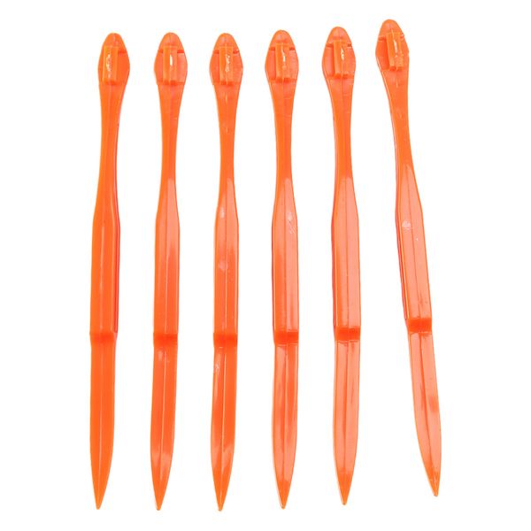 Easy Orange Citrus Peeler in Bright Orange Color Kitchen Tool 6Pieces