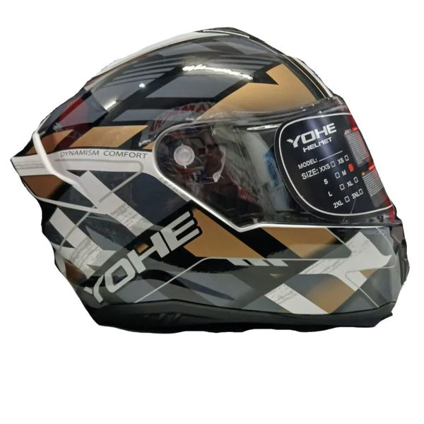 YOHE 987 Forward Gloss Red/White/Grey Helmet