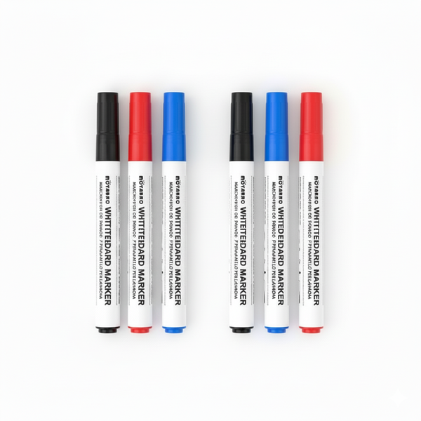 Whiteboard Markers Set: 2Pack 3Pcs Per Pack-Quick Dry, Low Odor, Easy Erase