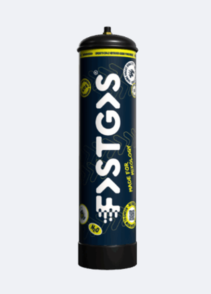 fastgas Blue-Black Steel Creamer Jar