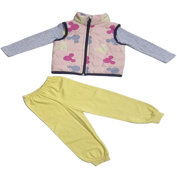 Little People Shop: Girls Minnie Mouse Yellow Tracksuit Set