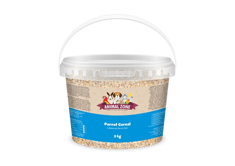Animal Zone Parrot Food Cereal Value Tub - 3kg