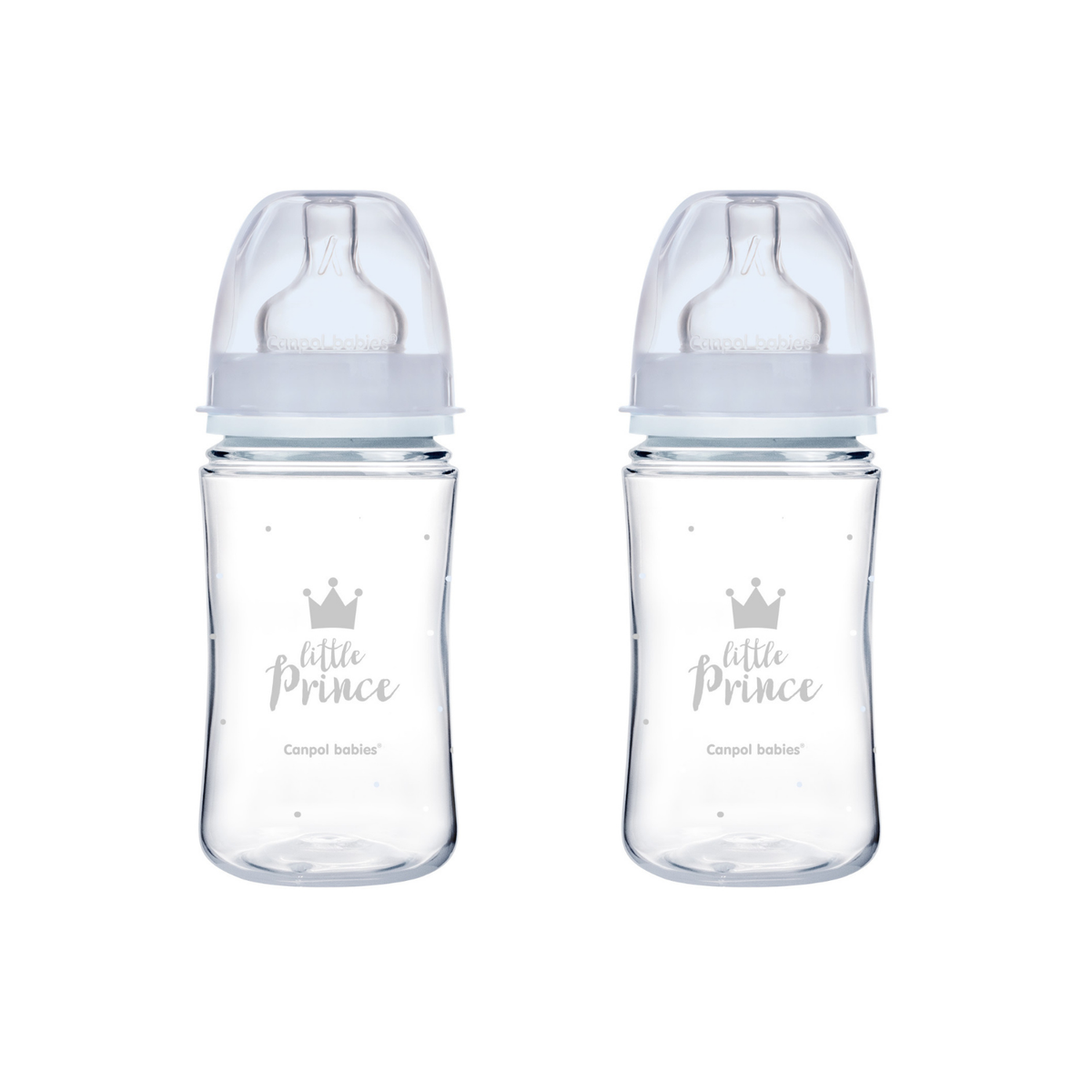 Canpol babies Anticolic Bottle Royal Baby Collection (240ml/2 Pack
