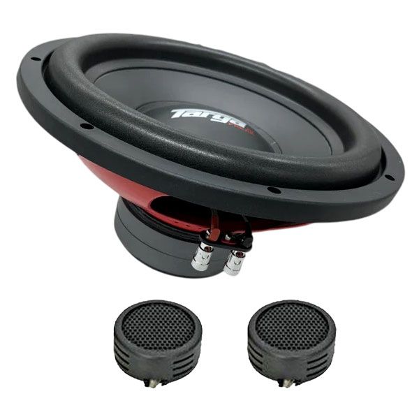 Targa TG-FR124D Freak Series 12" 100000 Watts DVC Subwoofer &amp; Evo Tweeters