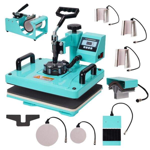 Heat Press Machine Multifunction 10 in 1 for Sublimation Heat Transfer