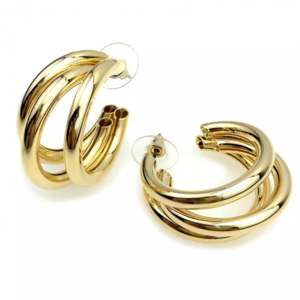 Earrings simple, temperamental and all-match earrings gold/silver