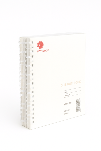 B5 Spiral Notebook - White Cover-8 Notebooks
