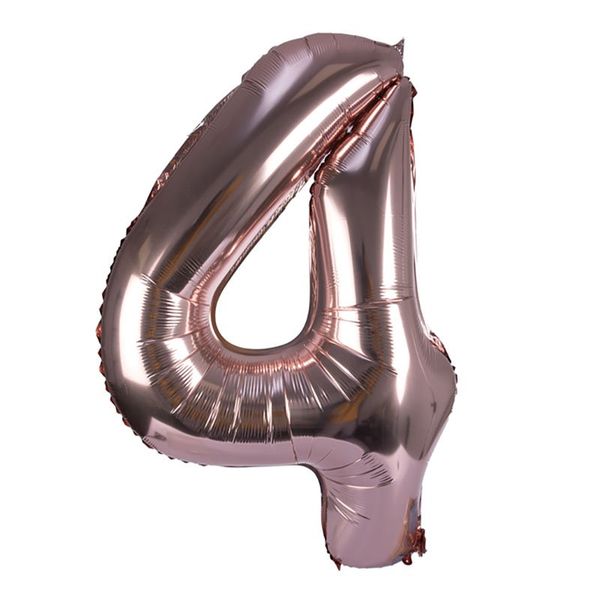 Bulk Pack x 1 Balloon Helium Foil Rose Gold 4 106cm