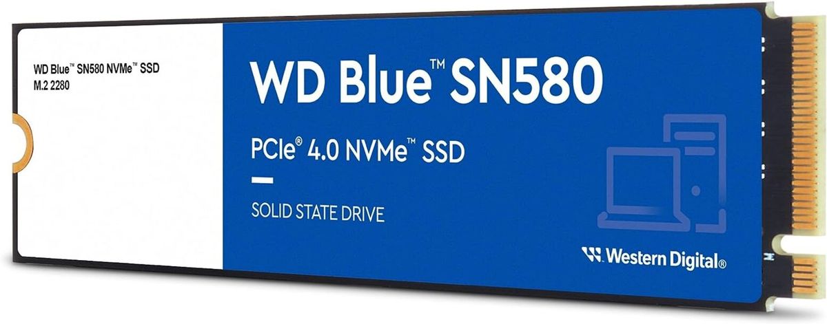 Western Digital 2TB WD Blue SN580 NVMe Internal Solid State Drive