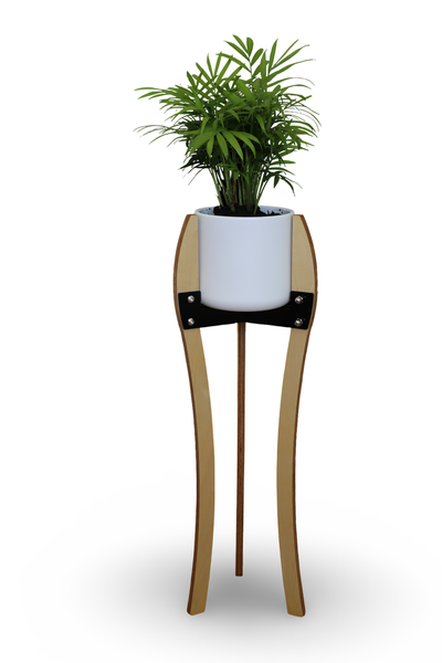Melius Indoor Plant Stand and Ceramic Pot - 57cm Tall