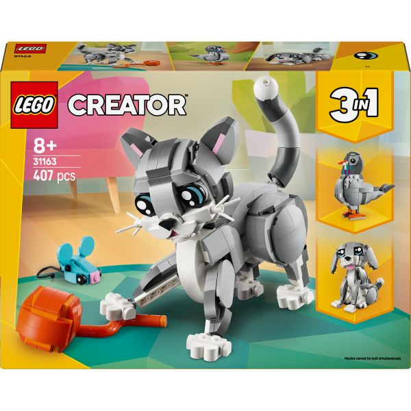 LEGO® Creator 3in1 Playful Cat Pet Toy Animal Playset 31163