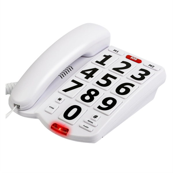 Big Button Phone for Elderly Seniors, Home Land Line Phone