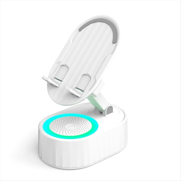 3-In-1 Phone Holder Inductive Bluetooth Speaker Holder Black