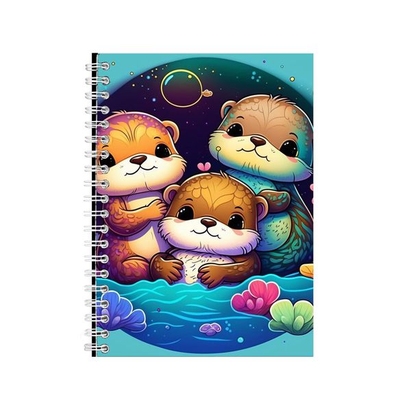 Baby Sea Otter Trio Notebook Animal Gift Idea Notepad Pad 81