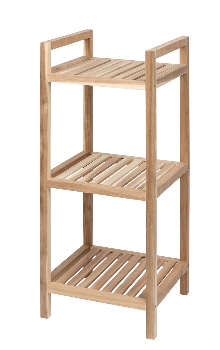 Wenko 3Tier Shelving Unit Acina Range Acacia Wood Shop Today