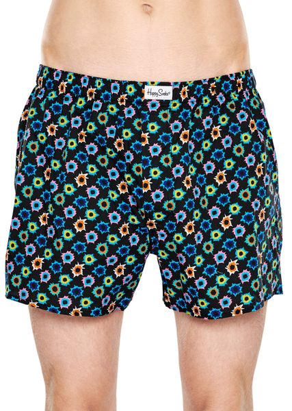 Happy Socks Bang Boxer - Black &amp; Purple