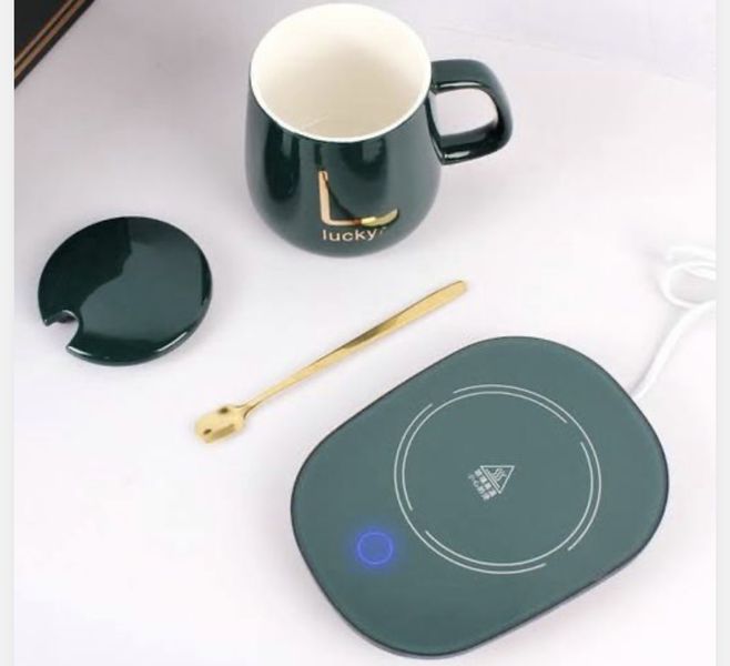 Green Electric Coffee Mug Warmer For Desk