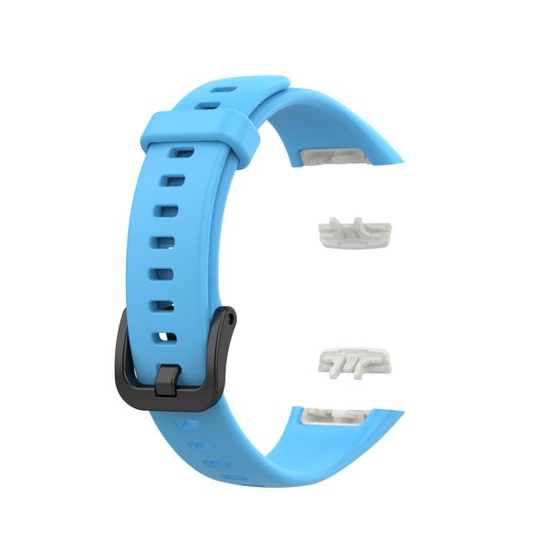 Silicone Strap Compatible with Huawei Band 6 and Honor Band 6 - Light Blue