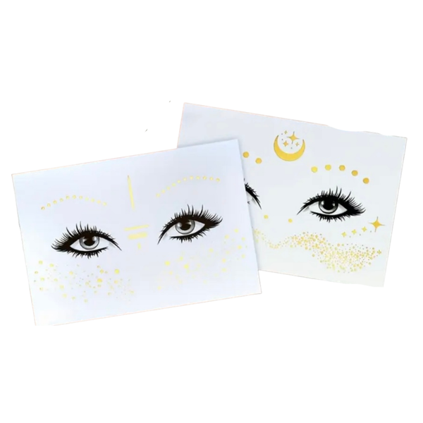 2 Pieces Festival Face Tattoos