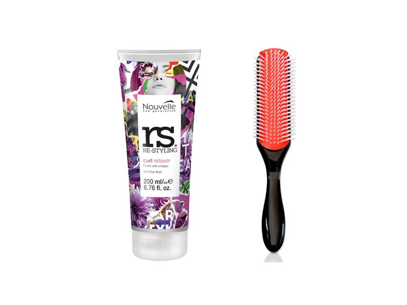 Nouvelle Re-styling curl relaxer 200ml + Anti-static styling brush