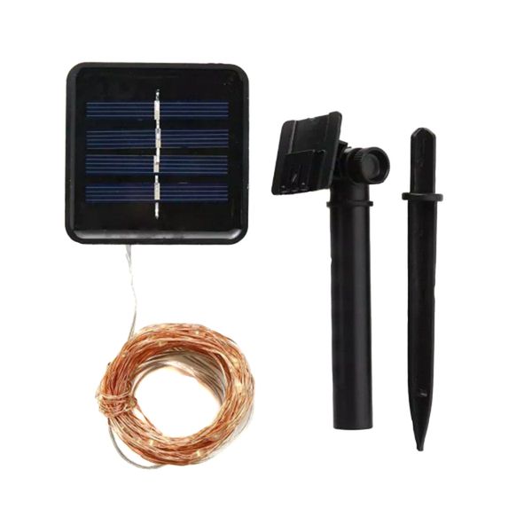FocusLights® 10m 100 LED Solar Panel Christmas Lights